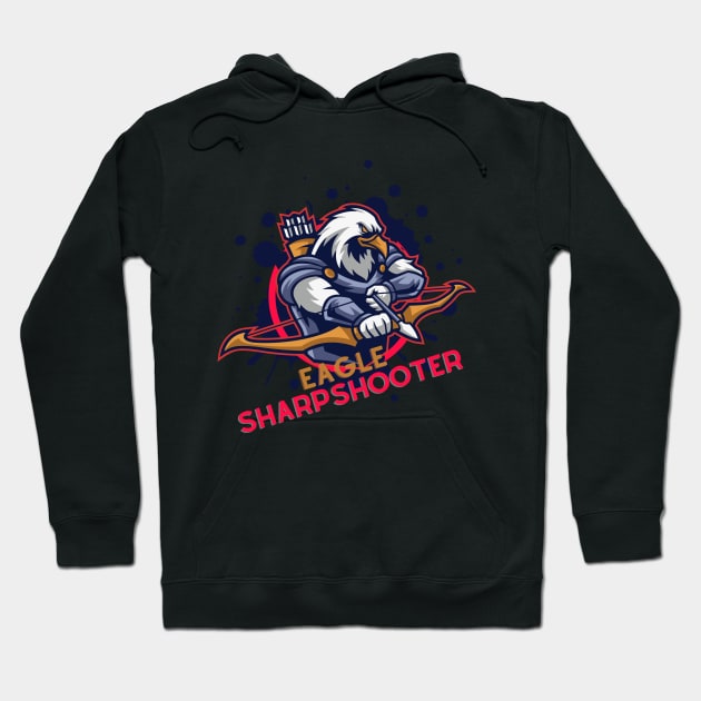 Eagle- Sharpshooter Hoodie by Pearsville